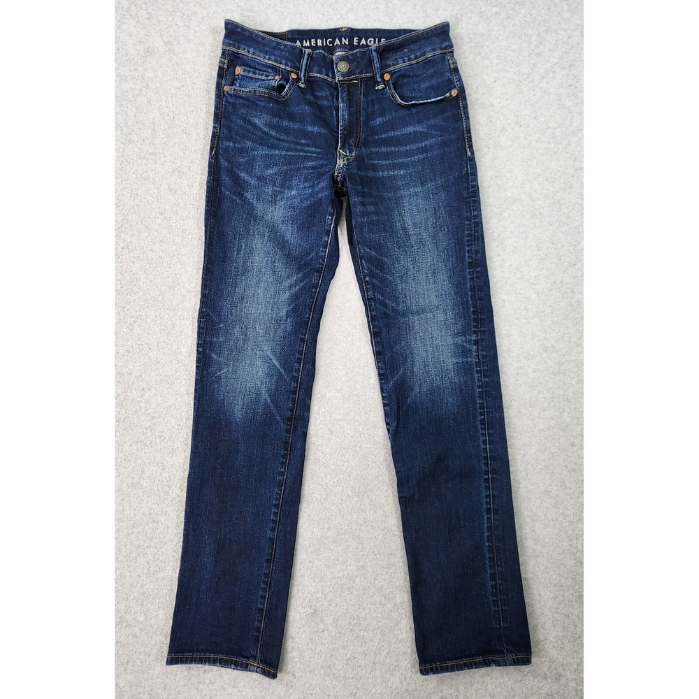 American Eagle AirFlex Jeans Mens Size 28x30 Blue Slim Straight Denim Tag 30x32